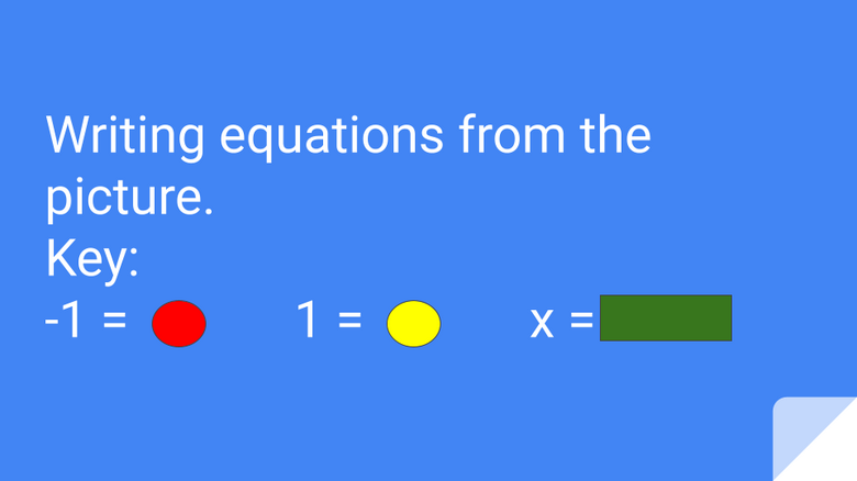 Writing Equations from Models