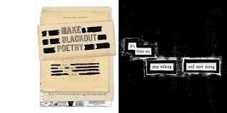 Using Blackout Poetry to teach Tone and Word Choice