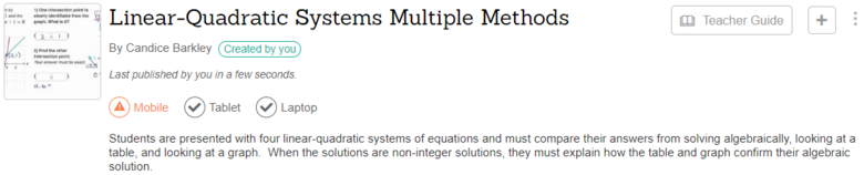 Linear-Quadratic Systems Multiple Methods