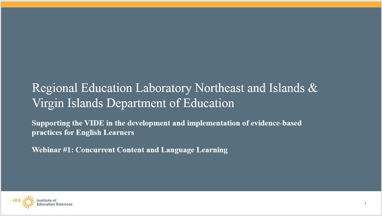 Session 1: Concurrent Content and Language Learning: Defining English Language Development