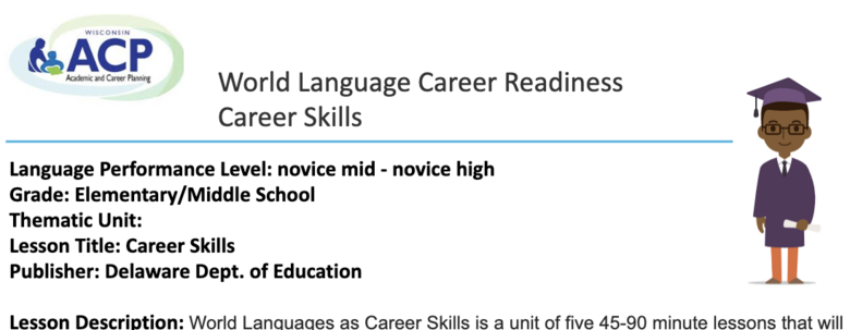 World Language-Career Readiness - World Languages as Career Skills