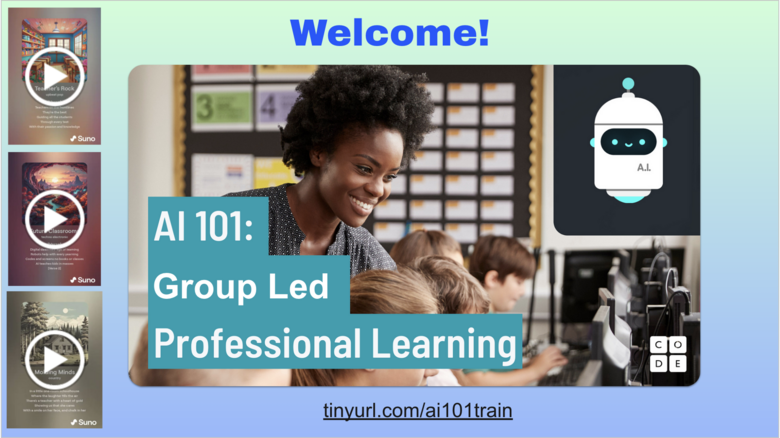 AI 101:  Group Led Professional Learning