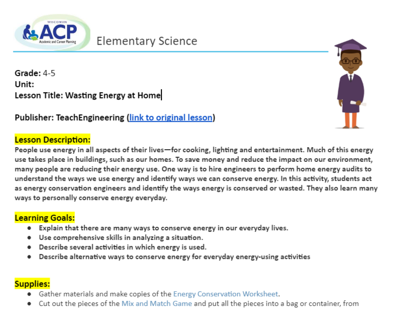 Elementary Science: Wasting Energy at Home