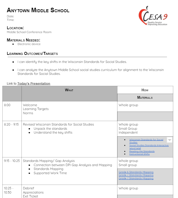 Agenda:  WiSSS Building Background (Workshop #3)