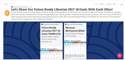 Blog Post (2017) We Can Share Our Future Ready Librarian Goals With One Another Here!