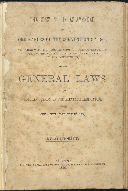 Constitution of 1866