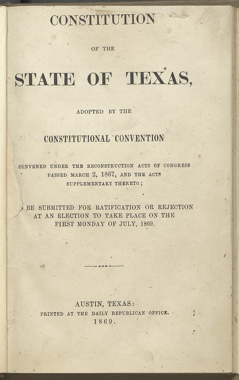 Constitution of 1869