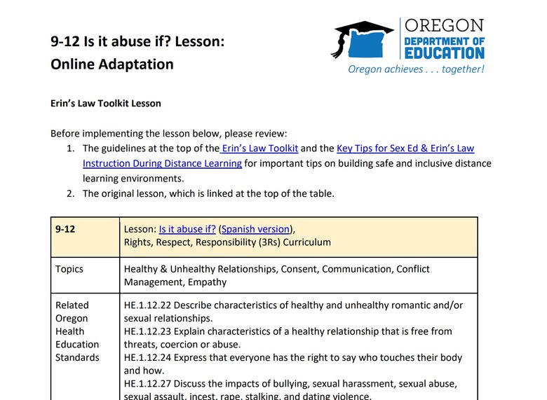 9-12 Is it abuse if? Lesson (Online Adaptation)
