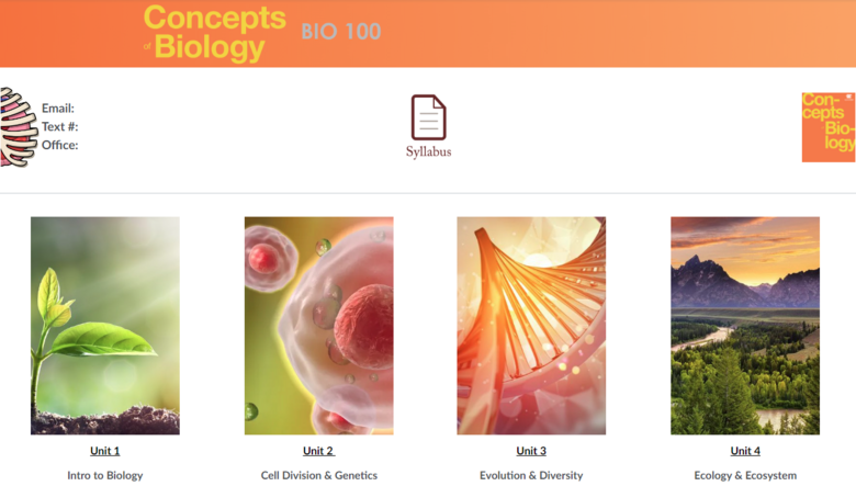 BIO 100 - Biology Concepts