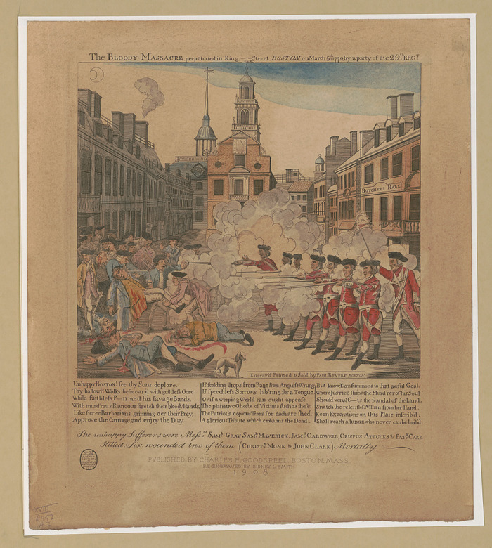 Boston Massacre Painting by Paul Revere