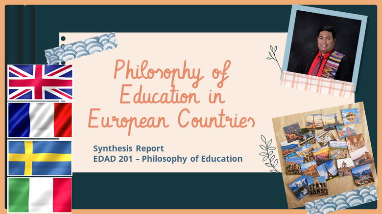 PHILOSOPHY OF EDUCATION IN EUROPEAN COUNTRIES
