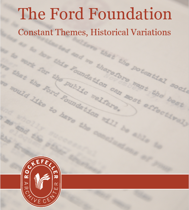 Ford Foundation History 1936 2001 OER Commons