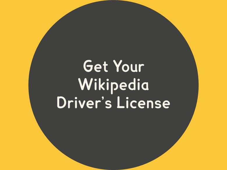 Get Your Wikipedia Driver's License