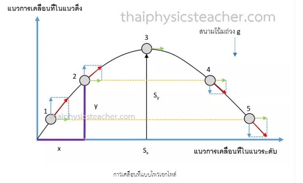 Physics M4_01 การเคลื่อนที่แบบโพรเจคไทล์