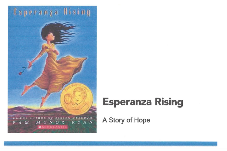 Reading for Meaning - "Esperanza Rising"
