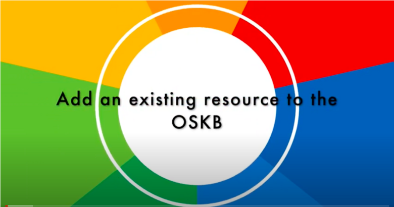 Add an existing resource to the OSKB