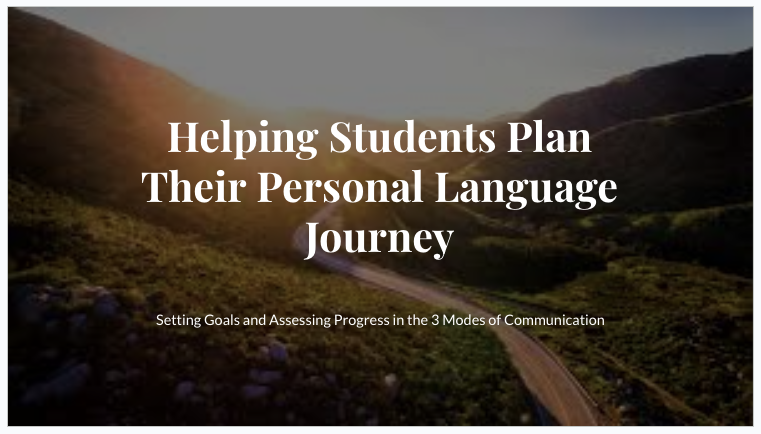 (Angie Wagoner) Setting proficiency goals, self assessment, and the 3 modes of communication