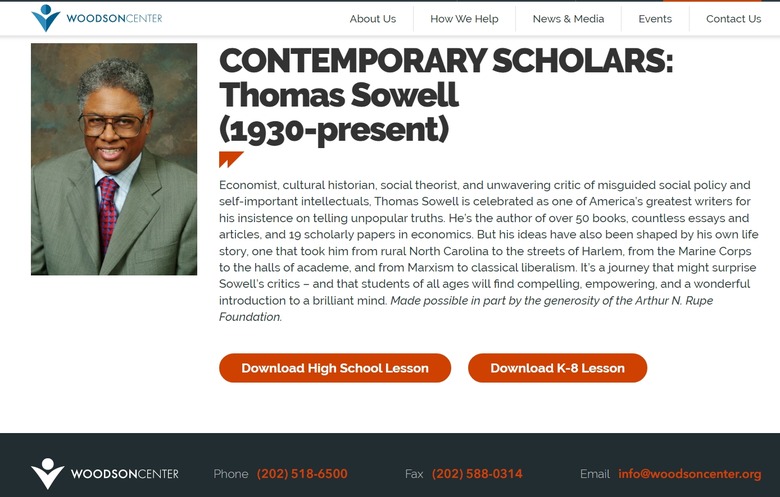 CONTEMPORARY SCHOLARS: Thomas Sowell - HS