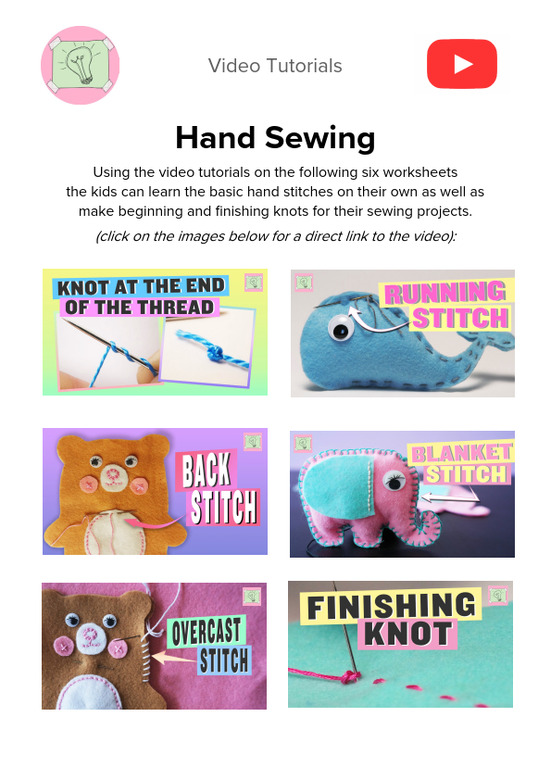 Hand Sewing Basics (Video Tutorials)
