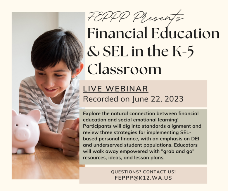Financial Education and SEL for K-5 Educators