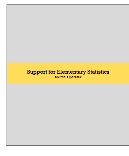 Support for Elementary Statistics