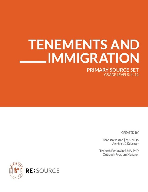Tenements and Immigration Primary Source Set