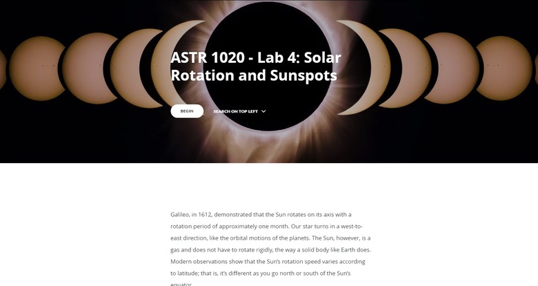 ASTR 1020 - Lab 4: Solar Rotation and Sunspots