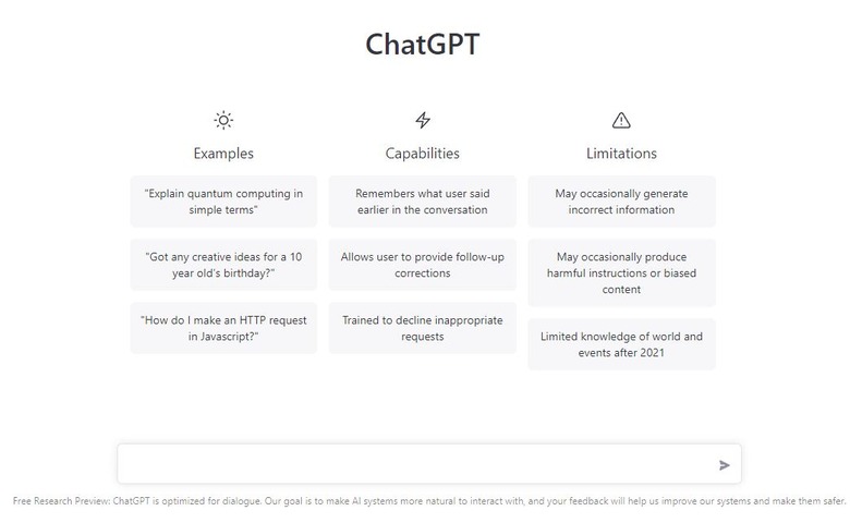 what is chatGpt
