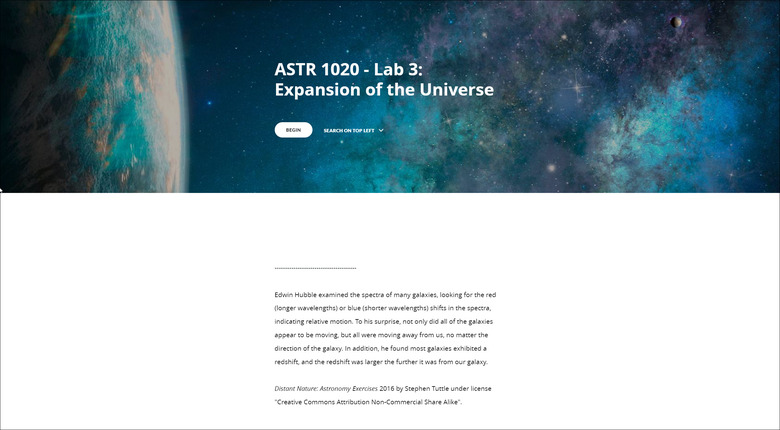 ASTR 1020 - Lab 3: Expansion of the Universe