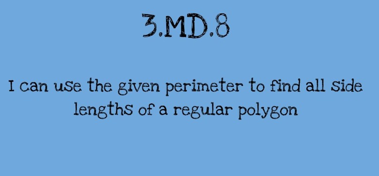 3.MD.8 Perimeter with Regular Polygons Mini-Lessons