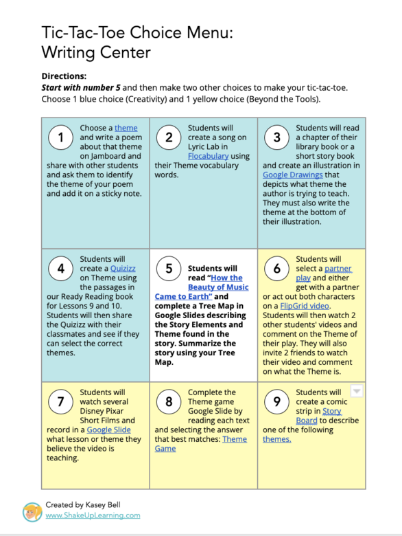 Google Slides TIC-TAC-TOE