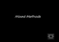 Mixed Methods Research Video