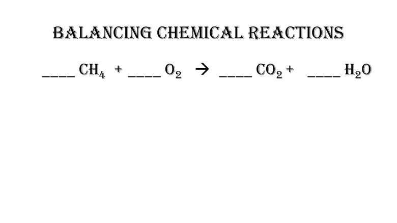 unbalanced chemical equation