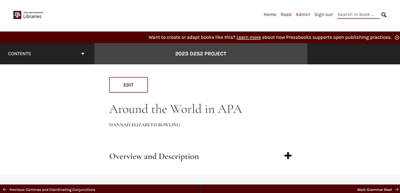 Around the World in APA