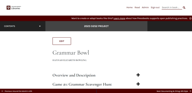 Grammar Bowl