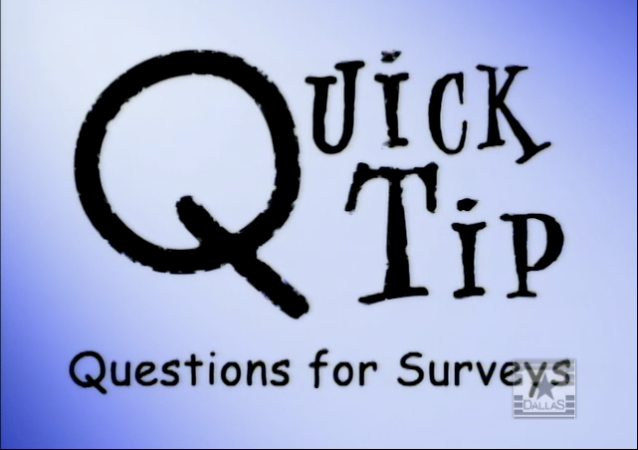 Questions for Surveys