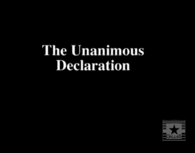 Independence Declared - The Unanimous Declaration