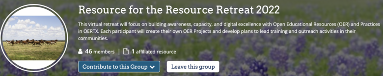 Resource for the Resource Session One