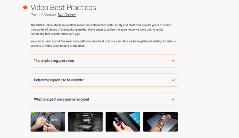 Video Recording Best Practices