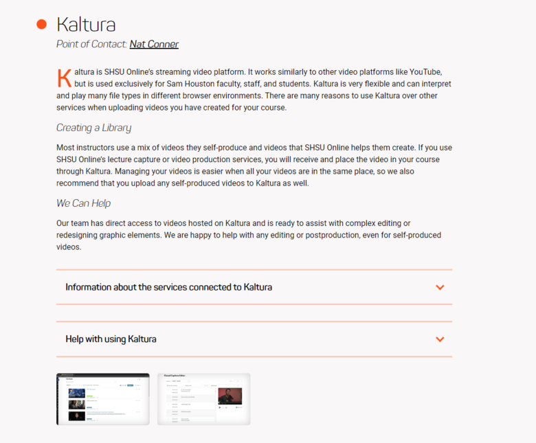 Kaltura Video Hosting